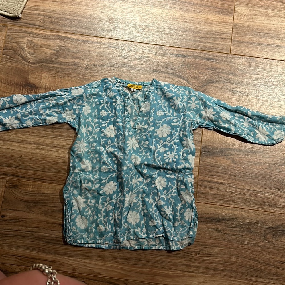 Girls 1 Roberta Roller Rabbit Original caftan swim cover/dress/top